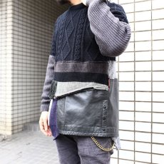 画像3: 【Wiz&Witch】- Planet Label "WEIRD CREW KNIT" / BLACK (3)