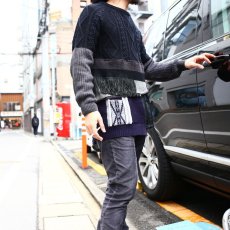 画像1: 【Wiz&Witch】- Planet Label "WEIRD CREW KNIT" / BLACK (1)