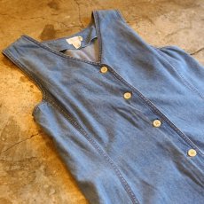 画像3: DESIGN DENIM N/S ONE-PIECE / Ladies M (3)