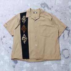 画像1: DIAMOND LEOPARD DESIGN SHIRT / Mens XL / MADE IN USA (1)