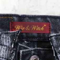 画像9: 【Wiz&Witch】"DIRTY BEAUTIFUL" SKULL TWINS DENIM PANTS / W30 (9)