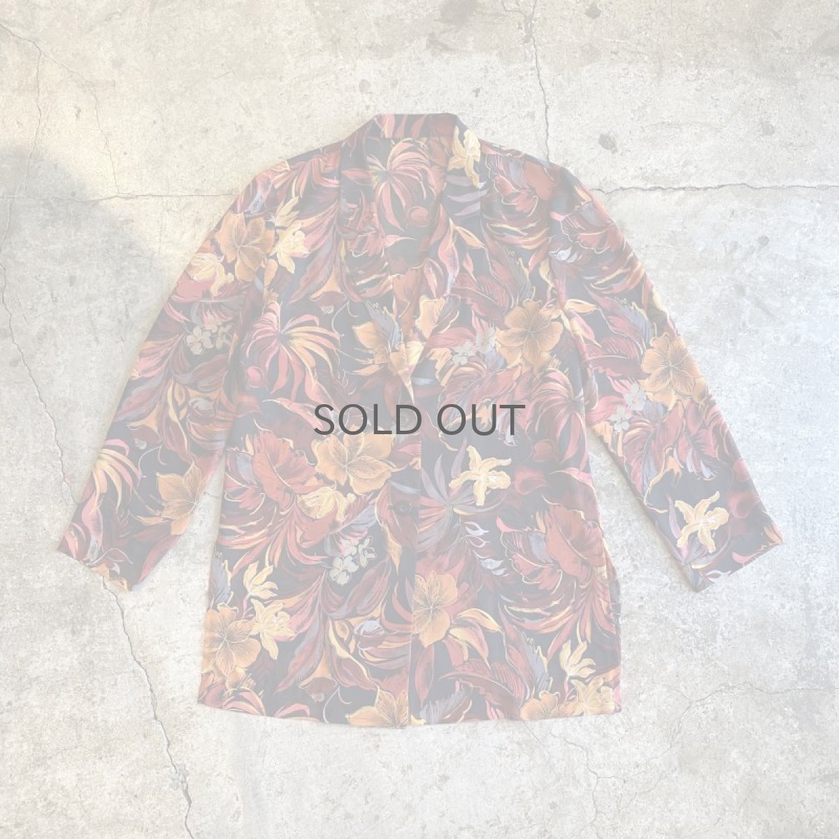 画像1: FLORAL PATTERN SEE THROUGH JACKET / Ladies M (1)