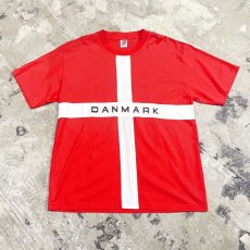 画像1: "DANMARK" NATIONAL FLAG S/S TEE / Mens XXL (1)