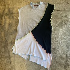 画像4: 【Wiz&Witch】"OUT STITCH" PATCHWORK N/S OVER TOPS  / OS (4)