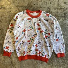 画像1: "SNOOPY" ALL OVER PRINTED SWEAT / Ladies M (1)