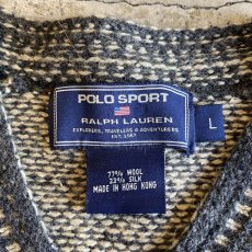 画像10: 【POLO SPORT】ALL OVER PATTERN V NECK DESIGN KNIT VEST / Ladies L (10)