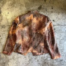 画像2: ALL OVER PATTERN GRADATION COLOR ZIP UP JACKET / Ladies P14(M) (2)