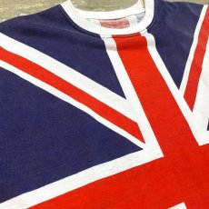 画像3: UNION JACK PATTERN CUT OFF N/S TEE / Mens L (3)