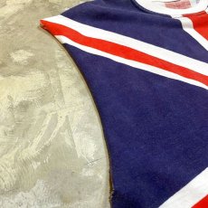 画像7: UNION JACK PATTERN CUT OFF N/S TEE / Mens L (7)