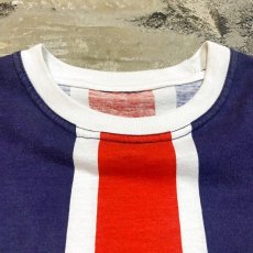 画像10: UNION JACK PATTERN CUT OFF N/S TEE / Mens L (10)