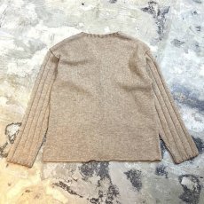 画像2: STITCH LINE SWITCHED KNIT CARDIGAN / Mens L (2)