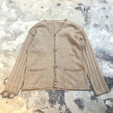 画像1: STITCH LINE SWITCHED KNIT CARDIGAN / Mens L (1)