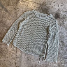 画像4: SIDE GATHER MESH DESIGN L/S TOPS / Ladies M (4)