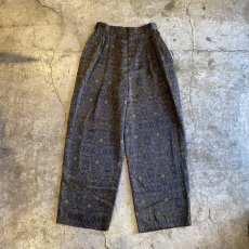 画像1: ALL OVER PATTERN LUSTER DESIGN PANTS / W25~W29 (1)