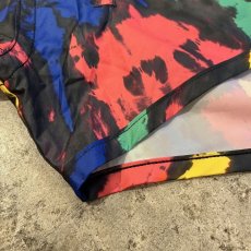 画像3: 【ADIDAS STELLASPORT】ALL OVER MIX COLOR TIE DYE PATTERN SHORT DESIGN ZIP UP ANORAK HOODIE TOPS / Ladies M (3)