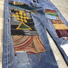 画像5: 【Wiz&Witch】"DIRTY BEAUTIFUL" CRUST ART JEANS / W34 (5)