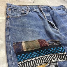 画像3: 【Wiz&Witch】"DIRTY BEAUTIFUL" CRUST ART JEANS / W34 (3)