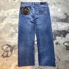 画像2: 【Wiz&Witch】"DIRTY BEAUTIFUL" CRUST ART JEANS / W34 (2)