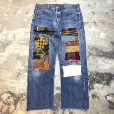 画像1: 【Wiz&Witch】"DIRTY BEAUTIFUL" CRUST ART JEANS / W34 (1)