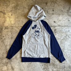 画像1: OLD BI COLOR DESIGN "MICKEY" PRINTED SWEAT HOODIE / Ladies S(34~36) (1)