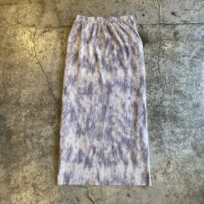 画像2: PALE TONE TIE DYE PATTERN RIB DESIGN SKIRT / W25~W35 (2)