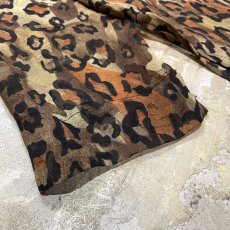 画像7: ALL OVER LEOPARD PATTERN L/S SHEER SILK SHIRT / Mens L (7)