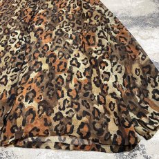 画像6: ALL OVER LEOPARD PATTERN L/S SHEER SILK SHIRT / Mens L (6)