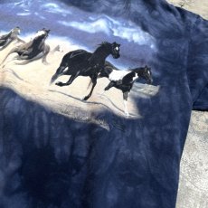 画像4: 90's HORSE PRINTED TIE DYE PATTERN S/S TEE / Mens XXL (4)