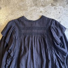 画像10: SIDE FRILL DESIGN VOLUME SLEEVE L/S BLOUSE / Ladies M (10)