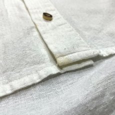 画像10: BUTTON FRONT COLOR SWITCHED COTTON L/S SHIRT / Mens L (10)