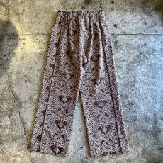 画像2: SIDE LINE DESIGN FLOWER PATTERN DESIGN PANTS / W25~W31 (2)