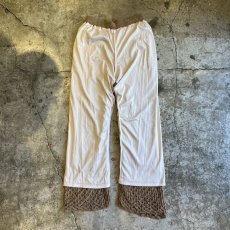 画像3: BEIGE COLOR CROCHET DESIGN PANTS / W25~W31 (3)