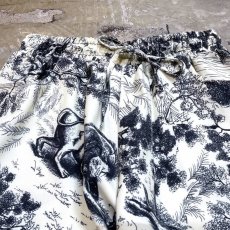 画像10: JUNGLE PATTERN ANIMAL PRINTED WIDE SILHOUETTE PANTS / ~W37 (10)