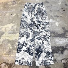 画像2: JUNGLE PATTERN ANIMAL PRINTED WIDE SILHOUETTE PANTS / ~W37 (2)