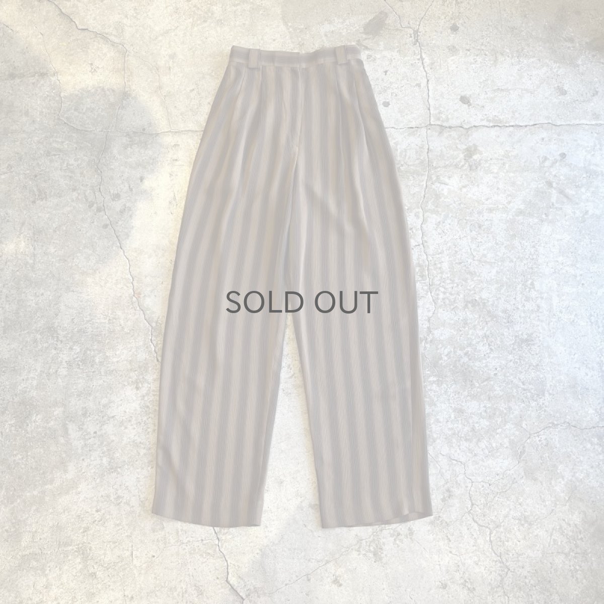 画像1: ALL OVER STRIPE PATTERN DESIGN SLACKS PANTS / W24~27 (1)