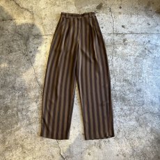 画像1: ALL OVER STRIPE PATTERN DESIGN SLACKS PANTS / W24~27 (1)