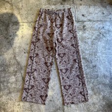 画像1: SIDE LINE DESIGN FLOWER PATTERN DESIGN PANTS / W25~W31 (1)