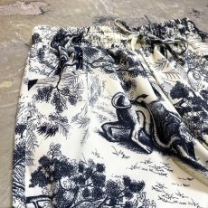 画像3: JUNGLE PATTERN ANIMAL PRINTED WIDE SILHOUETTE PANTS / ~W37 (3)