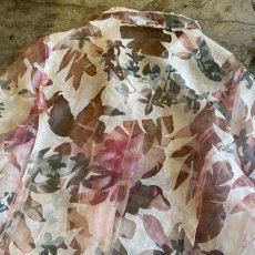 画像11: BOTANICAL ALL OVER PATTERN SHEER DESIGN JACKET / Ladies M (11)