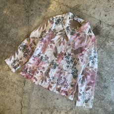 画像4: BOTANICAL ALL OVER PATTERN SHEER DESIGN JACKET / Ladies M (4)