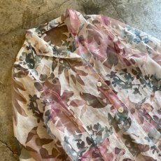 画像3: BOTANICAL ALL OVER PATTERN SHEER DESIGN JACKET / Ladies M (3)