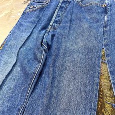 画像4: 【Wiz&Witch】SIDE ORIENTAL WIDE DENIM PANTS / W30 (4)