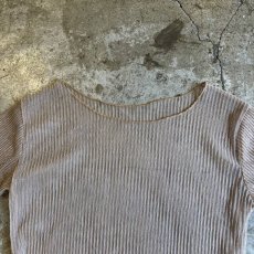 画像8: PALE TONE GLITTER MIX PATTERN SHEER L/S TOPS / Ladies M (8)