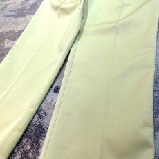 画像6: YELLOW COLOR 2TUCK STRAIGHT SILHOUETTE SLACKS / W31 (6)