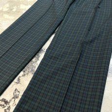 画像6: BLACK WATCH PATTERN STRAIGHT SILHOUETTE PANTS / W31 (6)