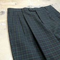 画像3: BLACK WATCH PATTERN STRAIGHT SILHOUETTE PANTS / W31 (3)