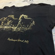 画像4: 90's FRONT HORSE PRINTED S/S TEE / Mens XL / MADE IN USA (4)