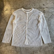 画像1: SHOULDER 2WAY DESIGN MESH L/S TOPS / Ladies L (1)