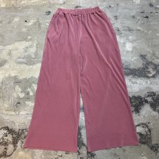 画像1: PINK COLOR PLEATED WIDE SILHOUETTE PANTS / W25~ (1)