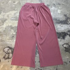 画像2: PINK COLOR PLEATED WIDE SILHOUETTE PANTS / W25~ (2)